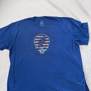 Grateful Dead Skull Blue-Dark Gray‎  Adult XXXL